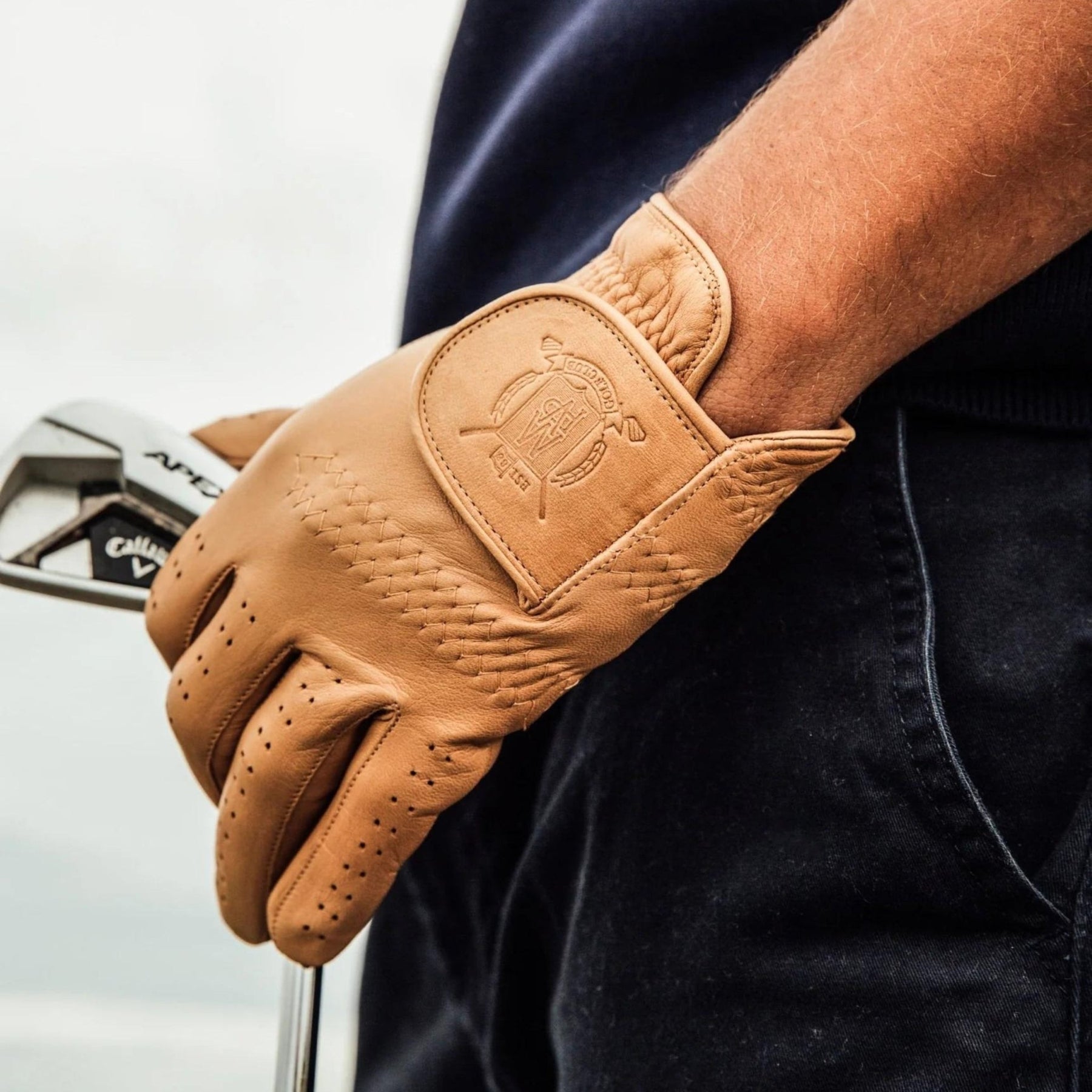 PRO Cabretta Leather Golf Gloves (3 Pack) - Tan - MODEST VINTAGE PLAYER LTD