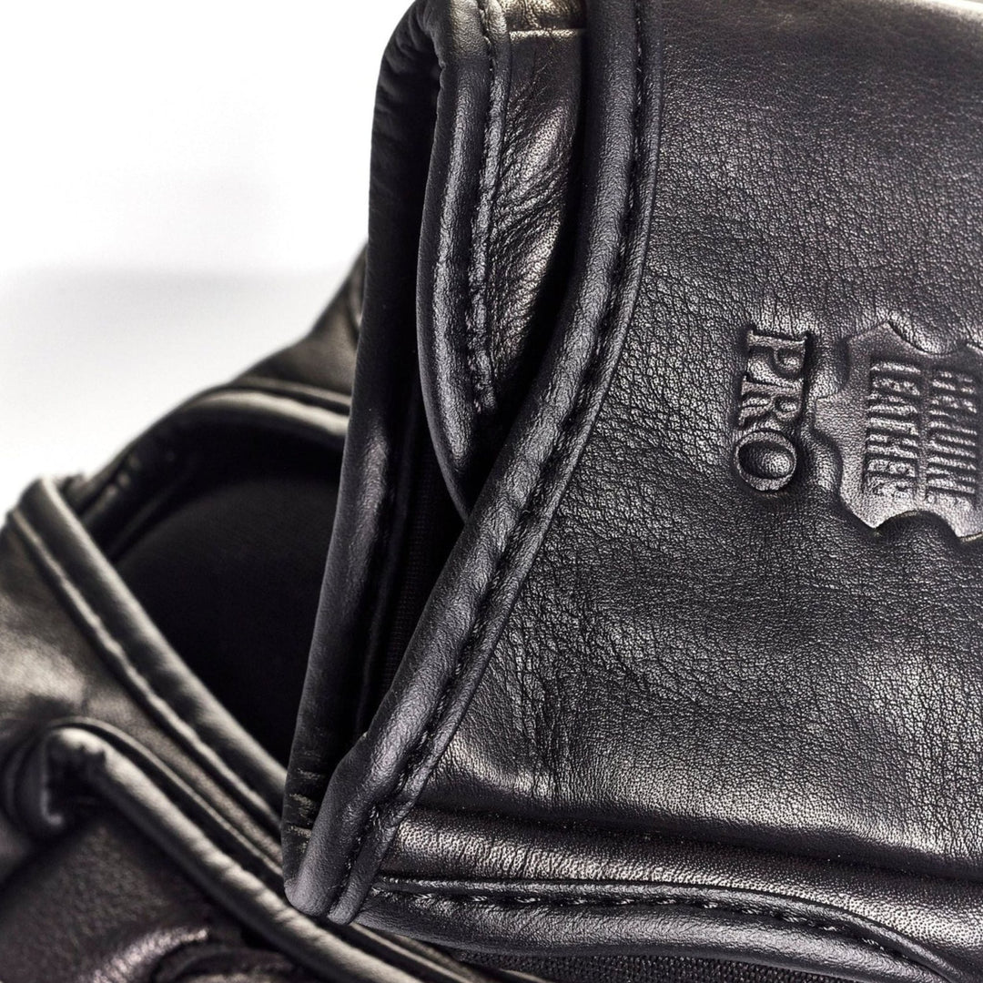 PRO Executive Black Leather MMA Gloves - MODEST VINTAGE PLAYER LTD