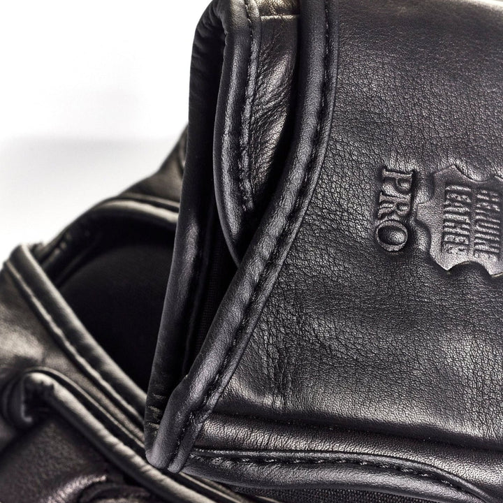PRO Executive Black Leather MMA Gloves - MODEST VINTAGE PLAYER LTD