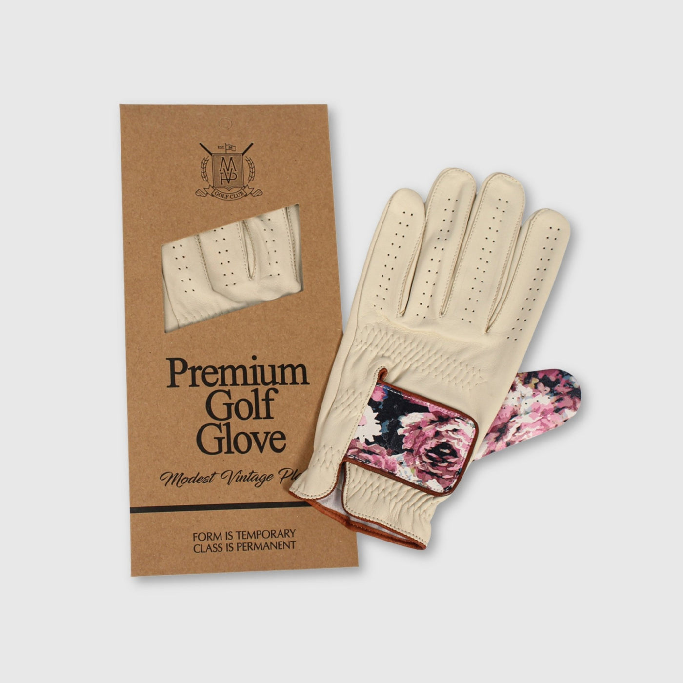 PRO Floral Cabretta Leather Golf Gloves (2 Pack) - MODEST VINTAGE PLAYER LTD