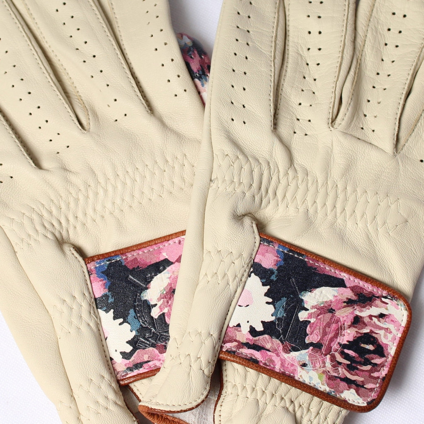PRO Floral Cabretta Leather Golf Gloves (2 Pack) - MODEST VINTAGE PLAYER LTD