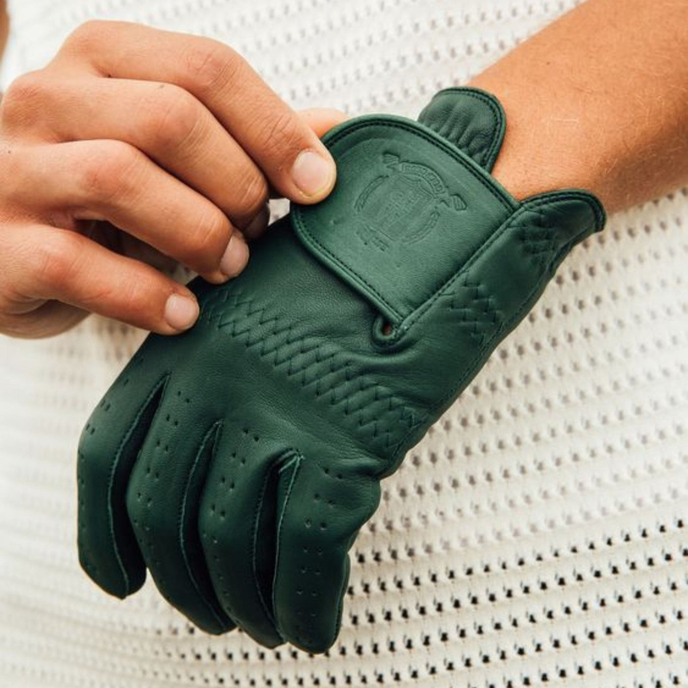 PRO Forest Green Cabretta Leather Golf Gloves (2 Pack) - MODEST VINTAGE PLAYER LTD