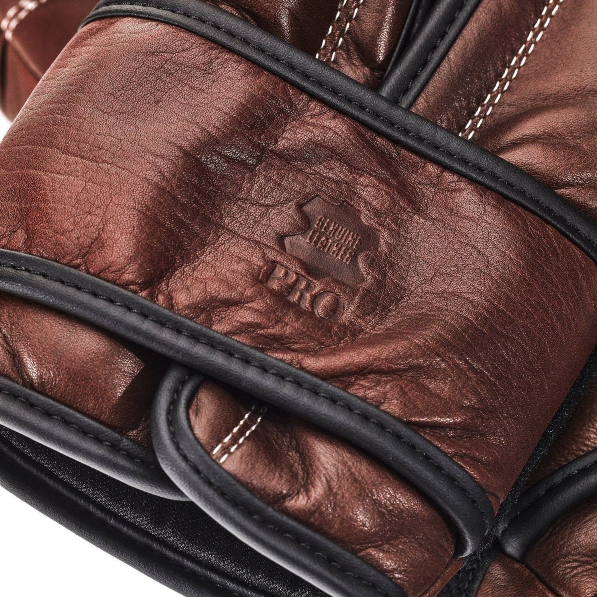 デザイナーブラウンレザーボクシンググローブヴィンテージスタイル