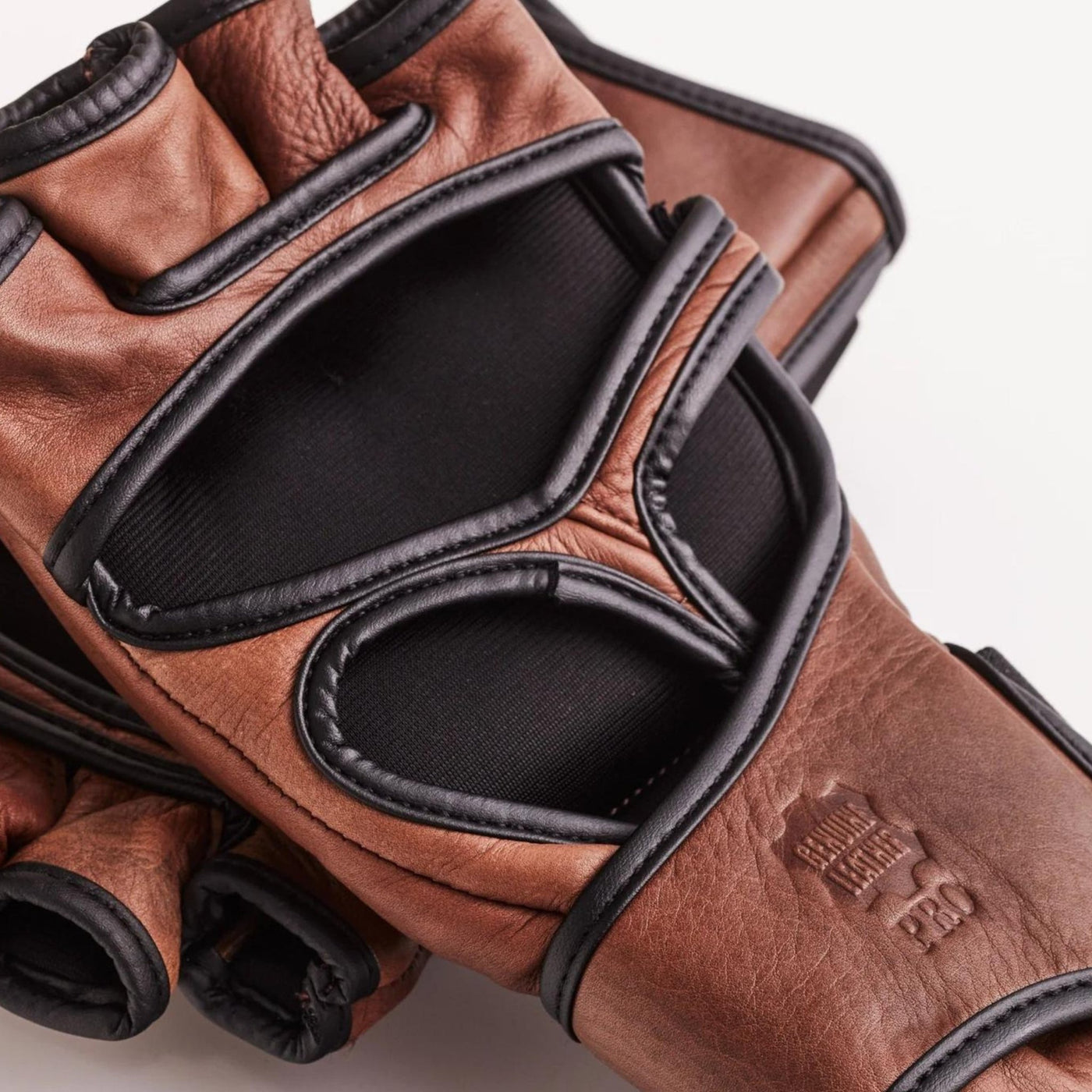 PRO Heritage Brown Leather MMA Gloves - MODEST VINTAGE PLAYER LTD