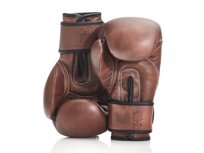 PRO KIDS Heritage Brown Leather Boxing Gloves (Strap Up) - MODEST VINTAGE PLAYER LTD