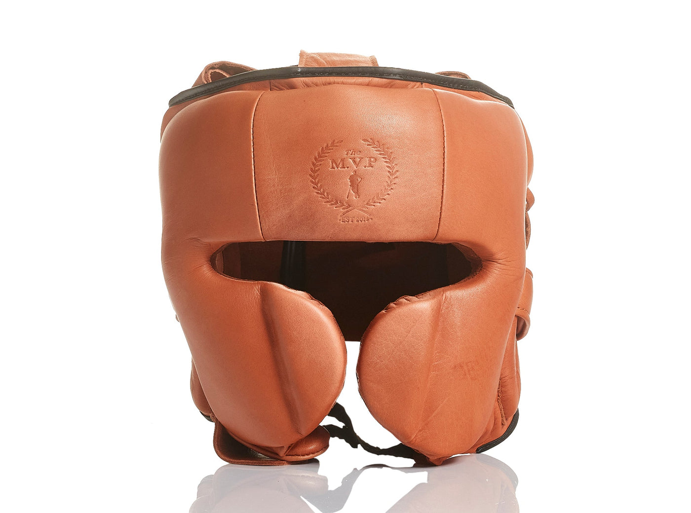 RETRO Deluxe Tan Leather Boxing Headgear - MODEST VINTAGE PLAYER LTD