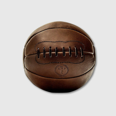 RETRO Heritage Brown Leather Medicine Ball - MODEST VINTAGE PLAYER LTD