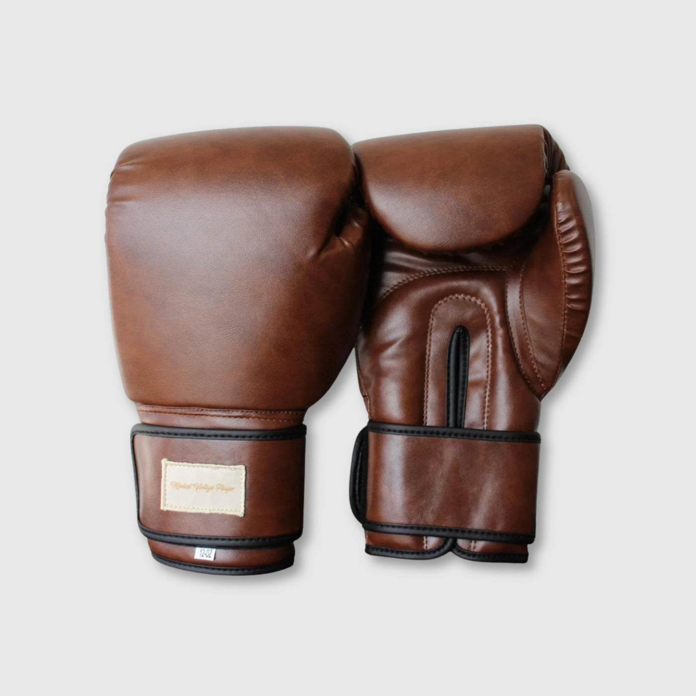 Vegan PRO Heritage Brown Leather Boxing Gloves (Strap Up) - MODEST VINTAGE PLAYER LTD